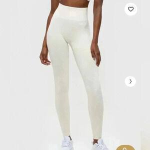 Women’s Best move trendy casual yoga athletic stretch cream seamless leggings XS